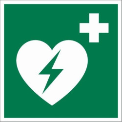 Pictogramme Défibrillateur 15x15cm – Signalisation Urgence | PICKUP