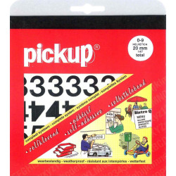 Chiffres Helvetica Adhésifs Noirs 20mm – Signalisation Facile | PICKUP