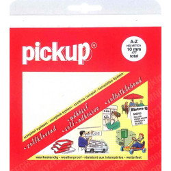 Pochette lettres Helvetica adhésives 10mm – Signalisation claire | PICKUP