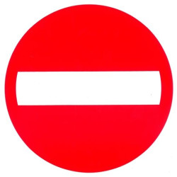 Panneau Interdiction d'Entrée Ø 18 cm – Signalisation Claire | PICKUP