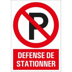 Pictogramme défense de stationner 23x33cm – Signalisation claire | PICKUP