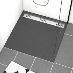 Receveur de douche Pedra carrée 90 x 90 cm AURLANE Receveur de douche Pedra carrée 90 x 90 cm AURLANE