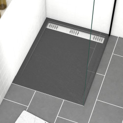 Receveur de douche Pedra rectangle 80 x 100 cm AURLANE Receveur de douche Pedra rectangle 80 x 100 cm AURLANE