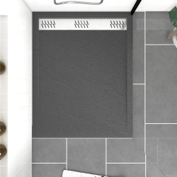 Receveur de douche Pedra rectangle 80 x 100 cm AURLANE Receveur de douche Pedra rectangle 80 x 100 cm AURLANE