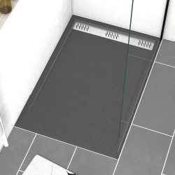 Receveur de douche Pedra rectangle 80 x 120 cm AURLANE Receveur de douche Pedra rectangle 80 x 120 cm AURLANE