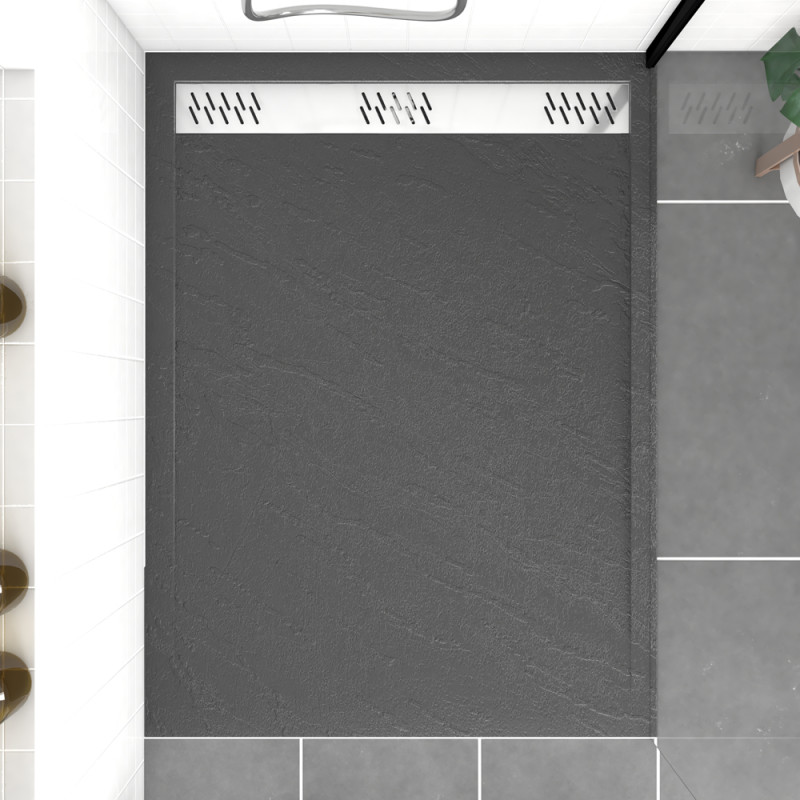 Receveur de douche Pedra rectangle 90 x 120 cm AURLANE Receveur de douche Pedra rectangle 90 x 120 cm AURLANE