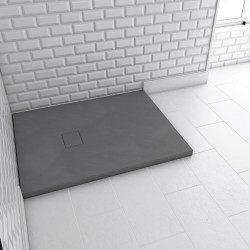 Receveur de douche Stone 2 gris rectangle 70 x 90 cm AURLANE Receveur de douche Stone 2 gris rectangle 70 x 90 cm AURLANE