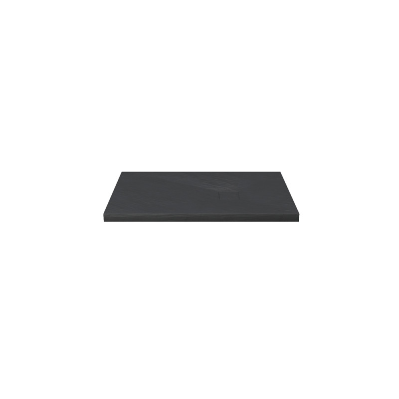Receveur de douche Stone 2 noir rectangle 70 x 90 cm AURLANE Receveur de douche Stone 2 noir rectangle 70 x 90 cm AURLANE