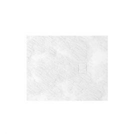 Receveur de douche Stone 2 blanc rectangle 80 x 100 cm AURLANE