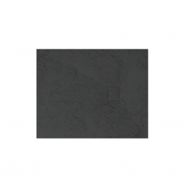 Receveur de douche Stone 2 noir rectangle 80 x 100 cm AURLANE