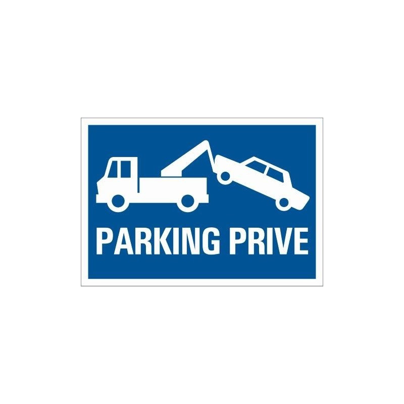 Pictogramme parking privé et remorquage 33 x 23 cm