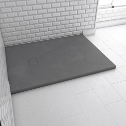 Receveur de douche Stone 2 gris rectangle 90 x 120 cm AURLANE Receveur de douche Stone 2 gris rectangle 90 x 120 cm AURLANE