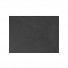 Receveur de douche Stone 2 noir rectangle 90 x 120 cm AURLANE