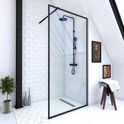 Paroi de douche Dark Edge 100 x 200 cm AURLANE Paroi de douche Dark Edge 100 x 200 cm AURLANE