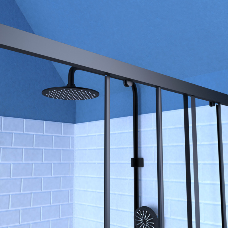 Porte de douche d'angle coulissante Factor X 90 x 90 x 200 cm AURLANE Porte de douche d'angle coulissante Factor X 90 x 90 x 200 cm AURLANE