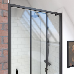 Porte de douche pivotante Factor X 90 x 200 cm AURLANE