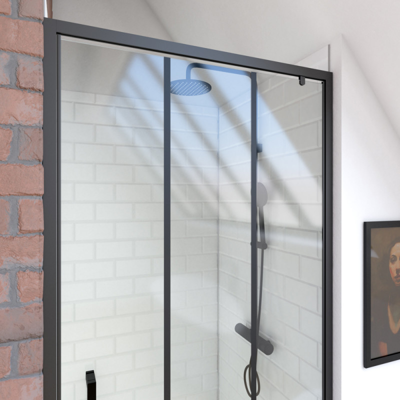 Porte de douche pivotante Factor X 90 x 200 cm AURLANE