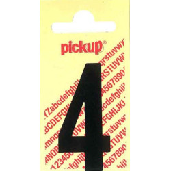 Chiffre 4 Vinyle Noir Adhésif – Signalisation Facile | PICKUP