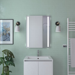 Miroir LED Atos 60x80 cm – Éclairage Moderne | AURLANE
 Miroir LED Atos 60x80 cm – Éclairage Moderne | AURLANE