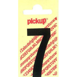 Chiffre 7 Vinyle Noir – Signalisation Adhésive 4x9cm | PICKUP