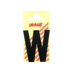 Lettre adhésive W 9 x 7 cm noire