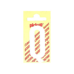 Lettre adhésive Q 4 x 6 cm blanche
