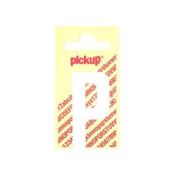 Lettre adhésive P 4 x 6 cm blanche