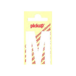 Lettre adhésive M 4 x 6 cm blanche