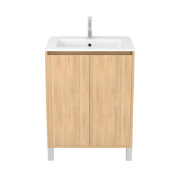 Meuble sous-plan Atos 60cm Chêne Clair – Rangement Élégant | AURLANE