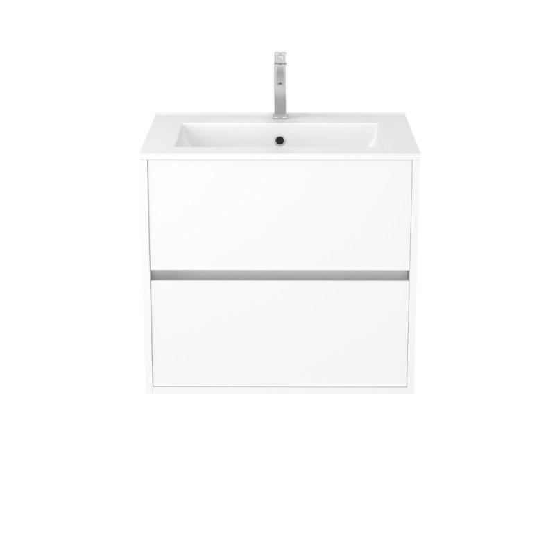 Meuble sous-plan Atos 60cm Blanc 2 Tiroirs | AURLANE