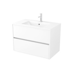 Meuble sous-plan Atos 80cm Blanc 2 Tiroirs | AURLANE