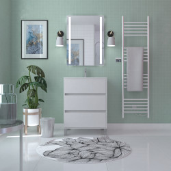 Meuble sous-plan Atos 3 tiroirs blanc 60cm | AURLANE Meuble sous-plan Atos 3 tiroirs blanc 60cm | AURLANE