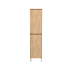 Colonne de salle de bain Atos chêne clair 160cm | AURLANE Colonne de salle de bain Atos chêne clair 160cm | AURLANE