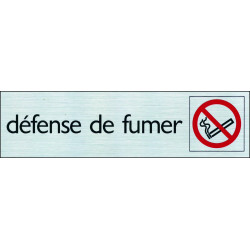 Plaque Défense de Fumer – Signalisation Claire 16,5 x 4,4 cm | PICKUP