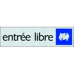 Plaque adhésive entrée libre – Signalisation claire | PICKUP
