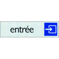 Plaque Adhésive Entrée 16,5x4,4cm – Signalisation Claire | PICKUP