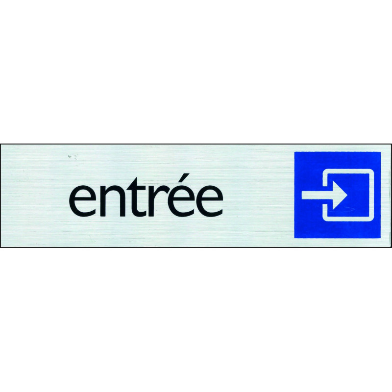 Plaque adhésive entrée 16,5 x 4,4 cm