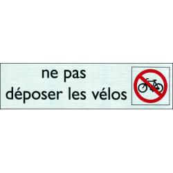 Plaque Vélo Interdit – Signalisation Claire | PICKUP