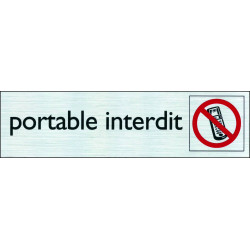 Plaque Interdit Adhésive Portable – Signalisation Claire | PICKUP