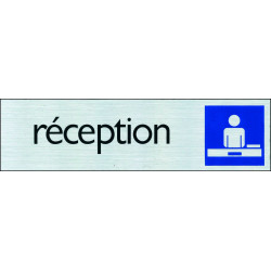 Plaque adhésive réception 16,5x4,4cm – Signalisation claire | PICKUP