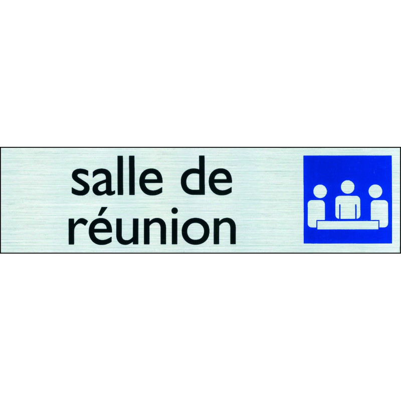 Plaque adhésive salle de réunion 16,5 x 4,4 cm