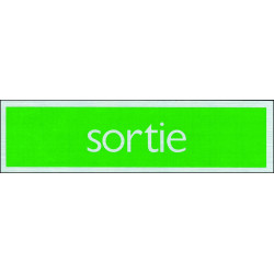 Plaque adhésive sortie 16,5x4,4cm – Signalisation Claire | PICKUP