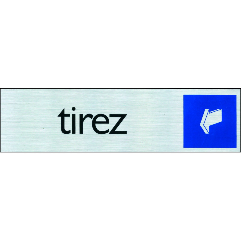 Plaque adhésive tirez 16,5 x 4,4 cm