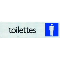 Plaque Adhésive Toilettes Hommes – Signalisation Facile | PICKUP