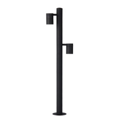 Potelet extérieur Arne noir 90 cm GU10 2 x 35 W LUCIDE