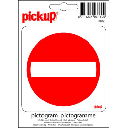 Pictogramme Accès Interdit Vinyle – Signalisation Claire 10x10cm | PICKUP