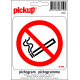 Pictogramme adhésif en vinyle défense de fumer 10 x 10 cm