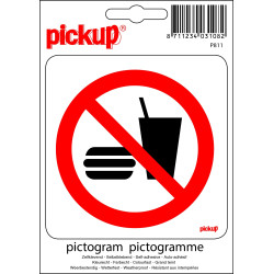 Pictogramme Interdiction Manger Boire – Signalisation Claire | PICKUP
