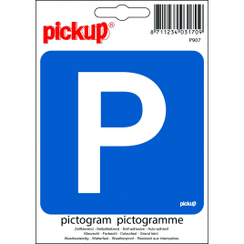Pictogramme adhésif en vinyle parking 10 x 10 cm