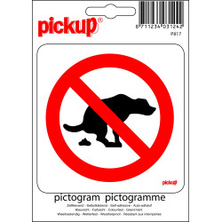 Pictogramme Déjection Canine Interdite – Signalisation Claire | PICKUP